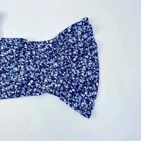 Michael Kors 3/4 Bell Sleeve Ditsy Flowers Cotton/Modal Blouse Relaxed Fit Sz M - Picture 8 of 11